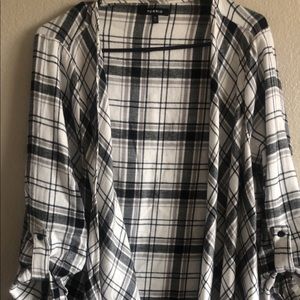 Womens Plaid cover up